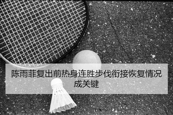 陈雨菲复出前热身连胜步伐衔接恢复情况成关键